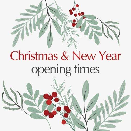 Christmas opening hours